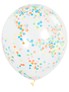 12" Multi Coloured Latex Confetti Balloons 6pk