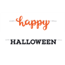 Happy Halloween Letter Banner 2pce