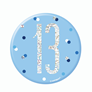 Blue Glitz 13th Birthday 3" Badge