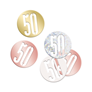 Rose Gold Glitz 50th Birthday Foil Confetti 14g