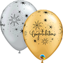 Congratulations Silver & Gold Latex Balloons 25pk