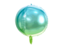 Ombre Blue & Green Ball 13.8" Foil Balloon