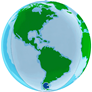 Earth World 15" Globe Foil Balloon