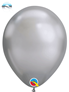 11" Qualatex Chrome Silver Latex Balloons