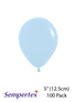 Sempertex Pastel Matte Blue 5" Latex Balloons 100pk